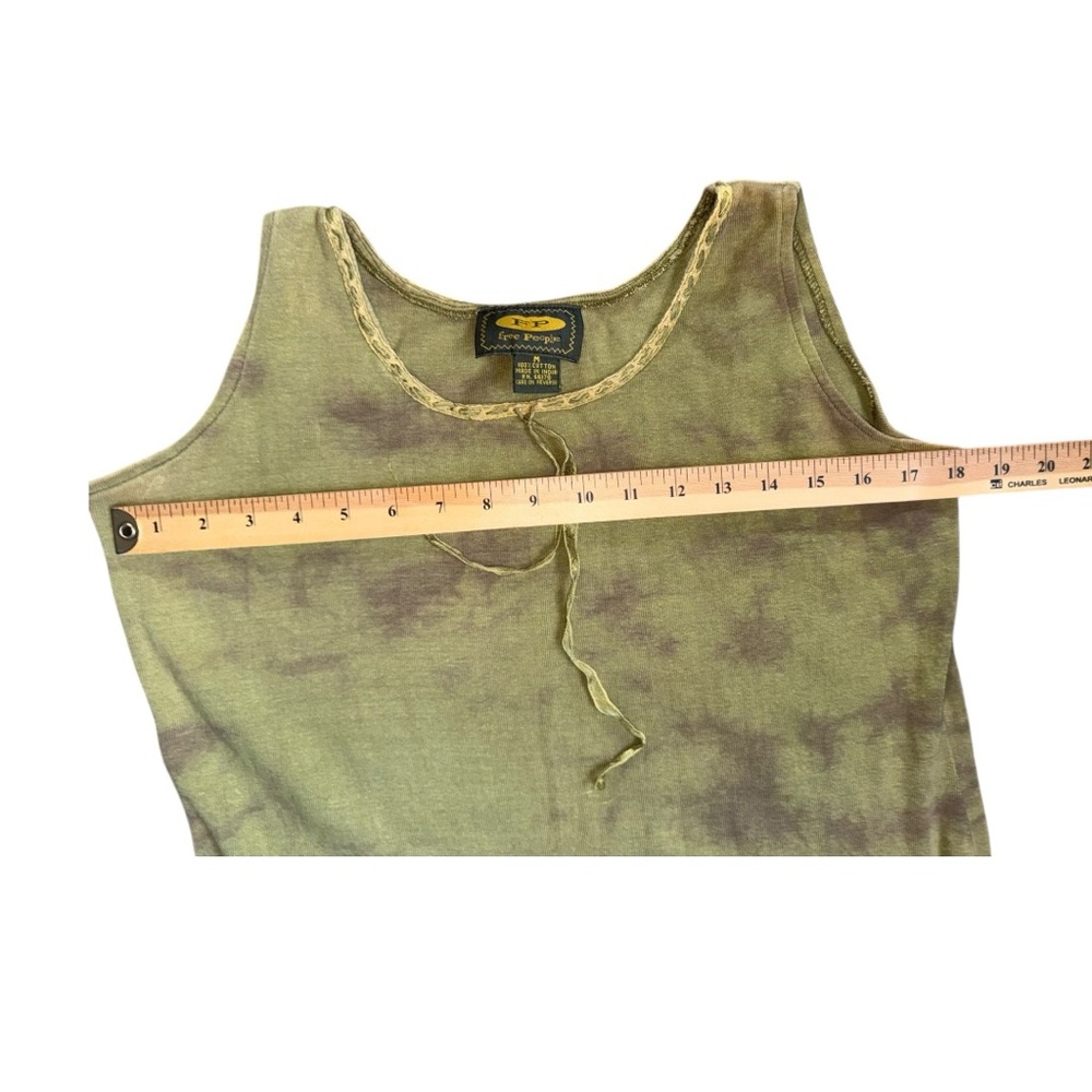 VTG‎ rare free people slip on tie dye dress in green and brown size medium - Picture 6 of 8